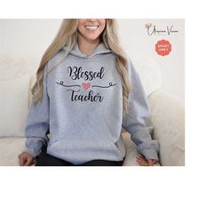 blessed teacher hoodie teach love shirt for teacher tshirt for back to school gift for teacher appreciation tees teacher
