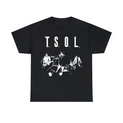 tsol t shirt socal hardcore punk adolescents agent orange circle jerks germs black flag social distortion heavy cotton