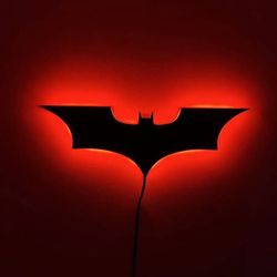 Batman lamp ! Night Light 3D Wall Light Decoration Bedside Light Superhero Atmosphere