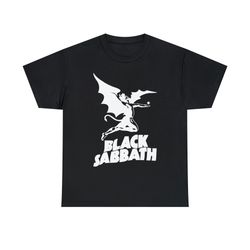 black sabbath t shirt fallen angel heavy metal ozzy osbourne judas priest iron maiden deep purple dio unisex heavy cotto