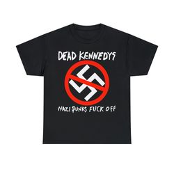 dead kennedys t shirt nazi punks fuck off hardcore punk jello biafra black flag circle jerks bad brains unisex heavy cot