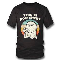 this is boo sheet ghost retro halloween costume men women t shirt trungten f1zrz sweatshirt, tank top, ladies tee
