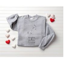 scorpio sweatshirt constellation shirt horoscope shirt astrology shirt scorpio shirt scorpio gift for her zodiac birthda