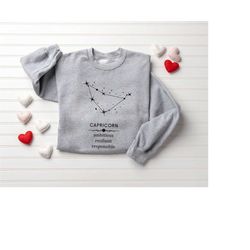 capricorn sweatshirt constellation shirt horoscope shirt astrology tshirt capricorn shirt capricorn gift for her zodiac