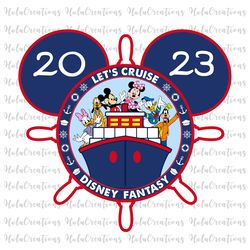 2023 let's cruise disney fantasy png, cruise trip png, cruise vacation png, family trip png, magical kingdom