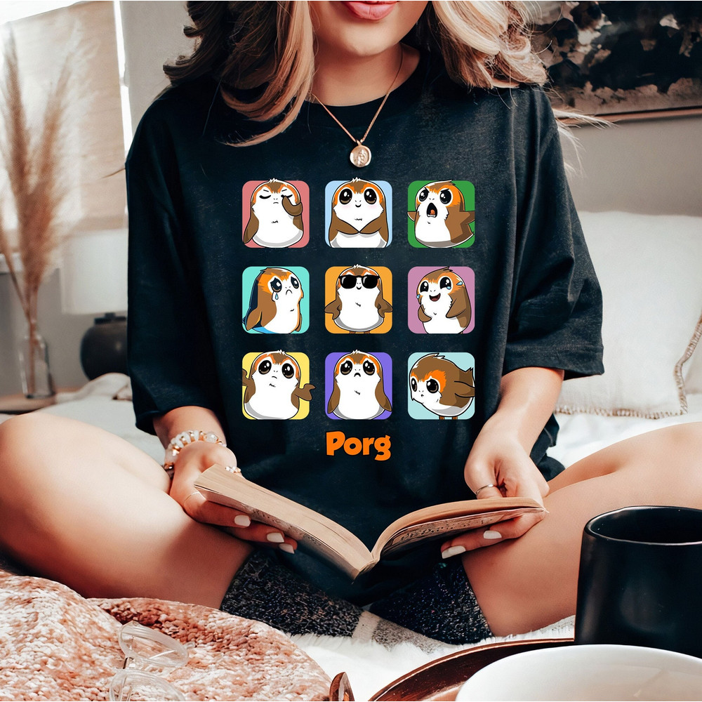 Star Wars Porgs Portrait Graphic T-Shirt, Cute Porg Emotions Shirt, Star Wars Fan, Disney Star Wars Shirt, Disneyland Family Vacation-15.jpg