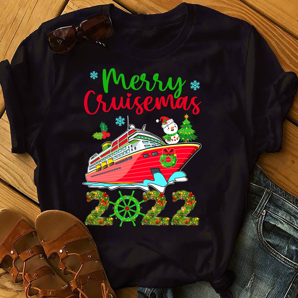 Merry Cruisemas Family Christmas 2022 Shirts, Cruisin Crew T-shirt, Cruise Ship Vacation, Matching Family Shirts, Christmas Trip Shirt-79.jpg
