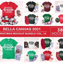 3001 christmas mockup bundle, christmas mock up , christmas tshirt bundle, 3001 shirt mockup, bella canvas mockup , 3001
