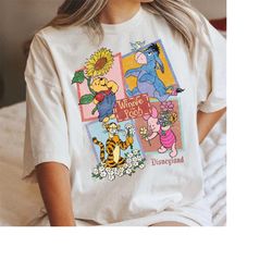 vintage pooh and friends comfort shirt, winnie the pooh shirt, cute pooh bear shirt,disney women shirt,disneyland shirt,