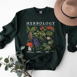 herbology sweatshirt, herbology plants sweatshirt, gift for plant lover, botanical shirt, plant lover shirt,plant sweats