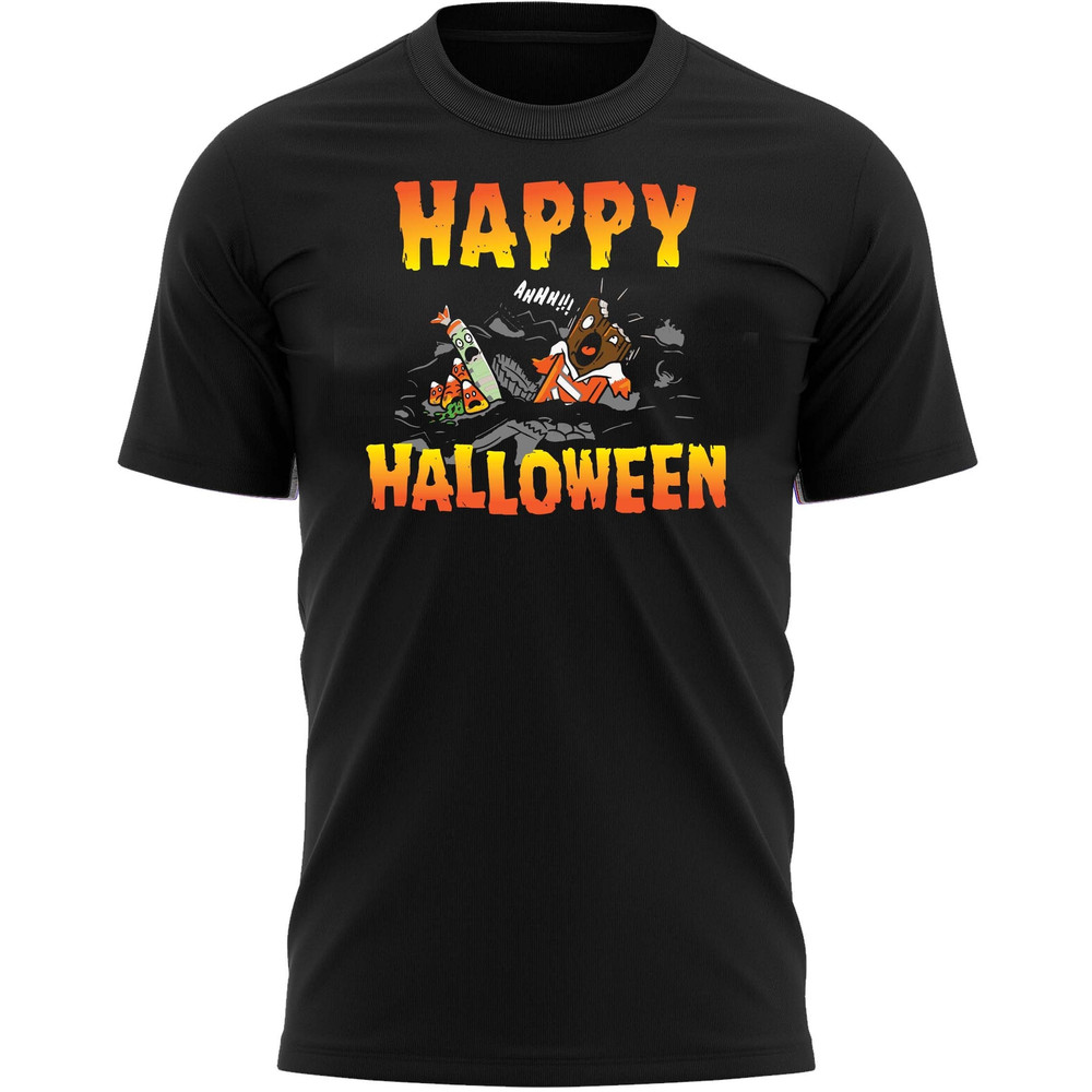 Happy Halloween Dead Candy T-Shirt For Men, Women & Kids 100% Cotton Black Shirt, Horror Movie T-Shirts.jpg