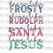 Cute Vintage Christmas Love Like Jesus Rudolph Santa Frosty Kids Boy Toddler PNG Digital Design Sublimation Download for T Shirt - 1.jpg
