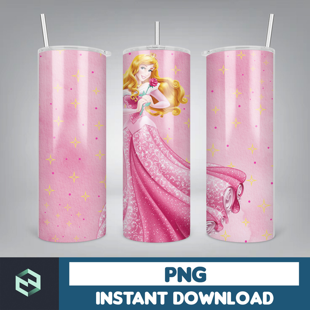 Princess Tumbler Wrap, Princess Sublimation Designs, 20 oz Princess Tumbler Designs, Cartoon Tumbler Wrap PNG (23).jpg