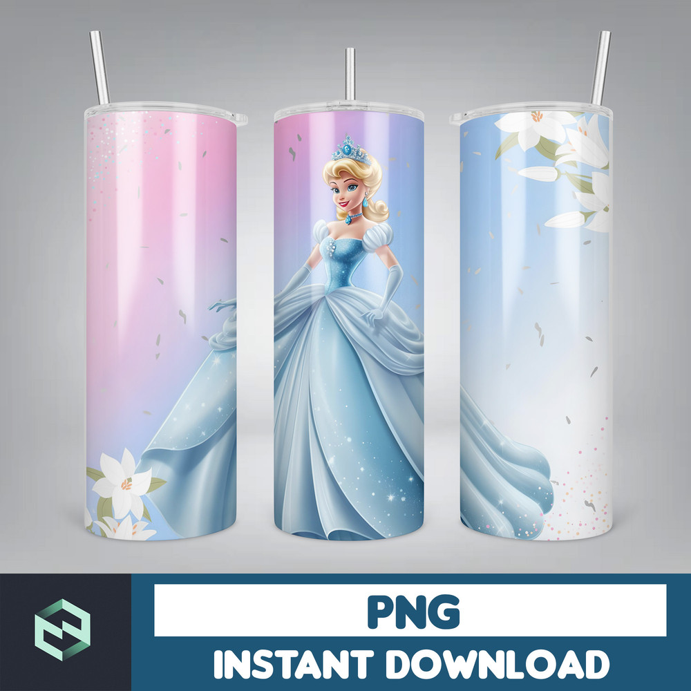 Princess Tumbler Wrap, Princess Sublimation Designs, 20 oz Princess Tumbler Designs, Cartoon Tumbler Wrap PNG (25).jpg