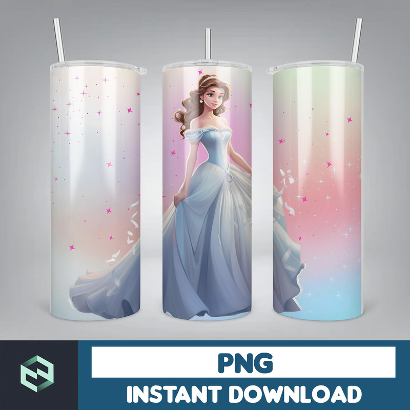 Princess Tumbler Wrap, Princess Sublimation Designs, 20 oz Princess Tumbler Designs, Cartoon Tumbler Wrap PNG (26).jpg