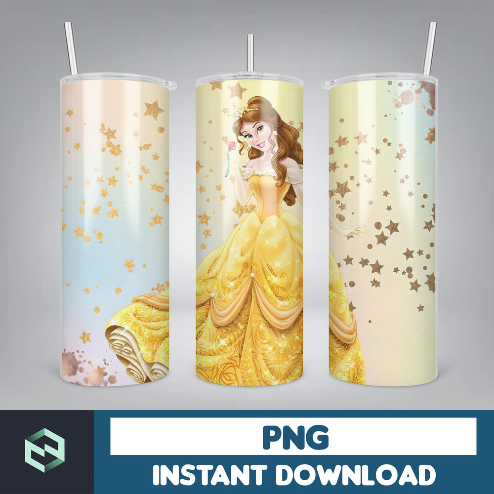 Princess Tumbler Wrap, Princess Sublimation Designs, 20 oz Princess Tumbler Designs, Cartoon Tumbler Wrap PNG (29).jpg