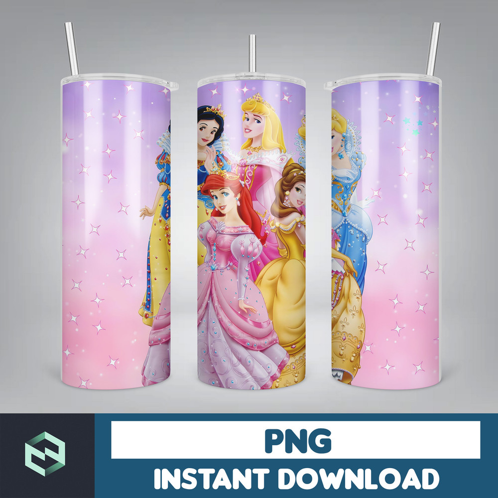 Princess Tumbler Wrap, Princess Sublimation Designs, 20 oz Princess Tumbler Designs, Cartoon Tumbler Wrap PNG (30).jpg