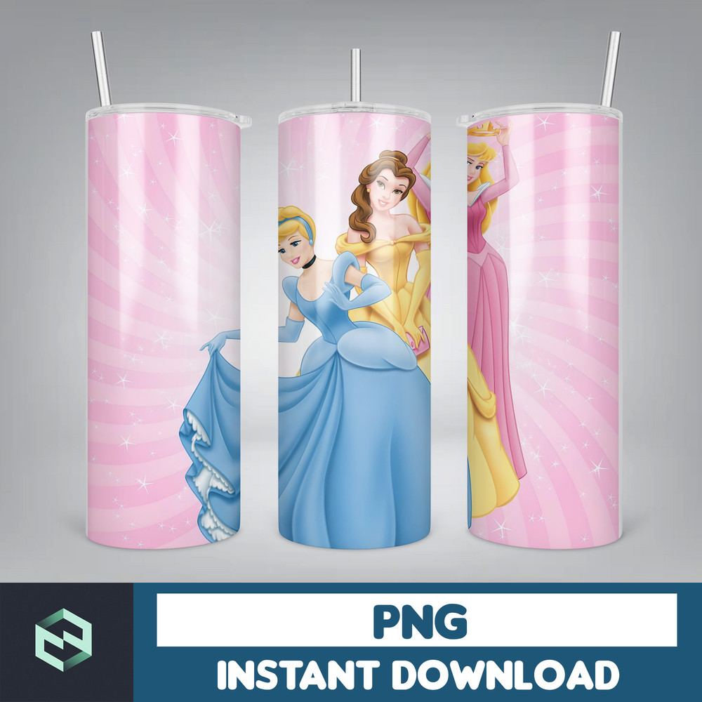 Princess Tumbler Wrap, Princess Sublimation Designs, 20 oz Princess Tumbler Designs, Cartoon Tumbler Wrap PNG (34).jpg