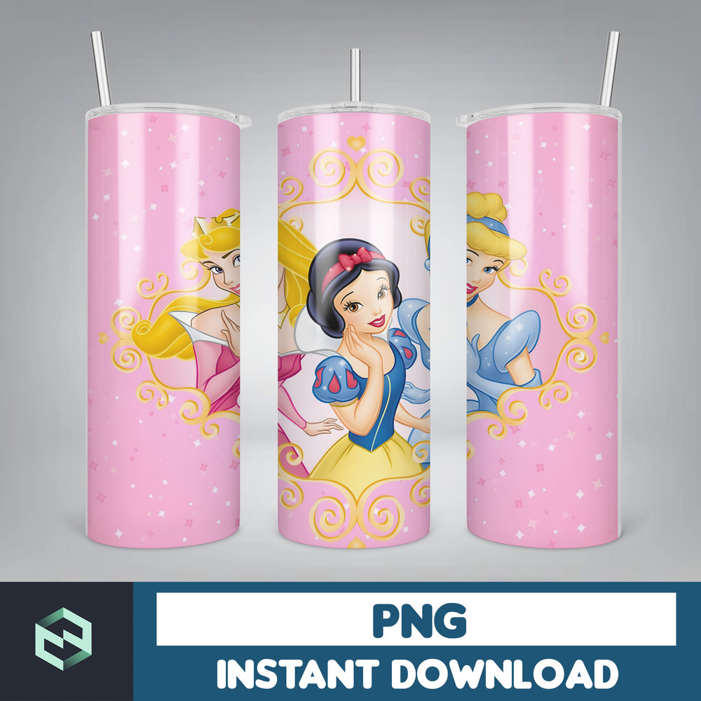 Princess Tumbler Wrap, Princess Sublimation Designs, 20 oz Princess Tumbler Designs, Cartoon Tumbler Wrap PNG (35).jpg