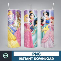 princess tumbler wrap, princess sublimation designs, 20 oz princess tumbler designs, cartoon tumbler wrap png (36)