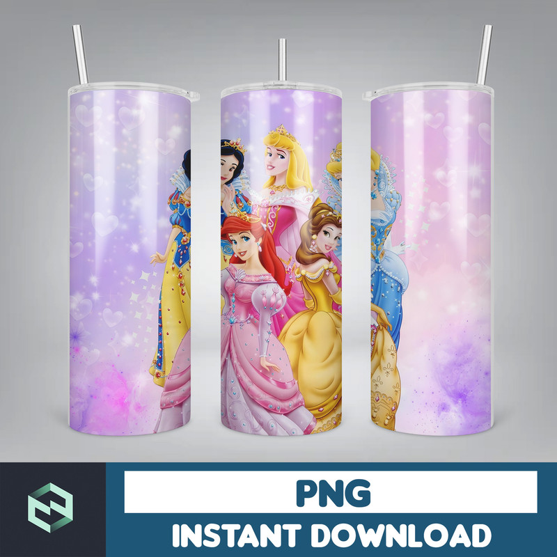 Princess Tumbler Wrap, Princess Sublimation Designs, 20 oz Princess Tumbler Designs, Cartoon Tumbler Wrap PNG (38).jpg