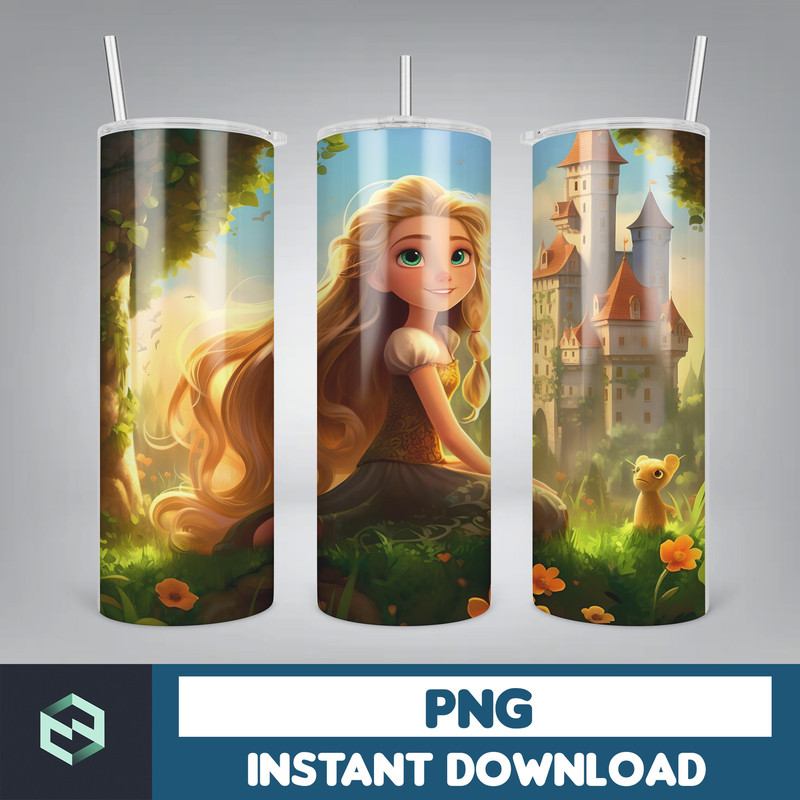 Princess Tumbler Wrap, Princess Sublimation Designs, 20 oz Princess Tumbler Designs, Cartoon Tumbler Wrap PNG (39).jpg