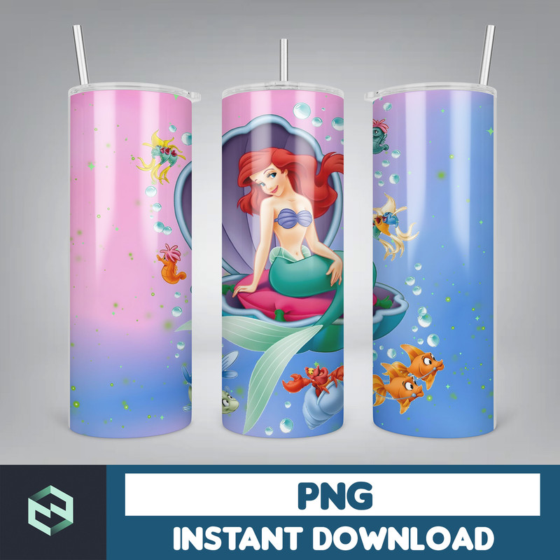 Princess Tumbler Wrap, Princess Sublimation Designs, 20 oz Princess Tumbler Designs, Cartoon Tumbler Wrap PNG (4).jpg