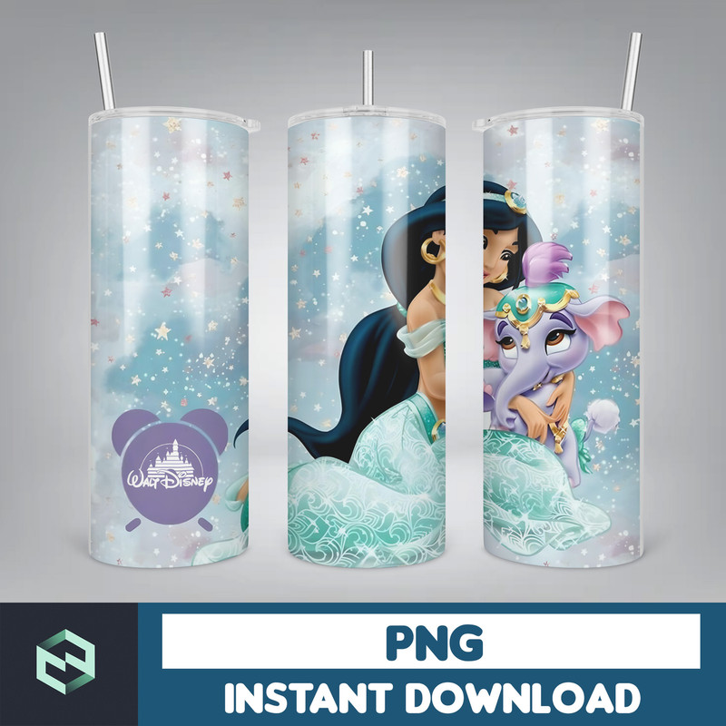Princess Tumbler Wrap, Princess Sublimation Designs, 20 oz Princess Tumbler Designs, Cartoon Tumbler Wrap PNG (41).jpg