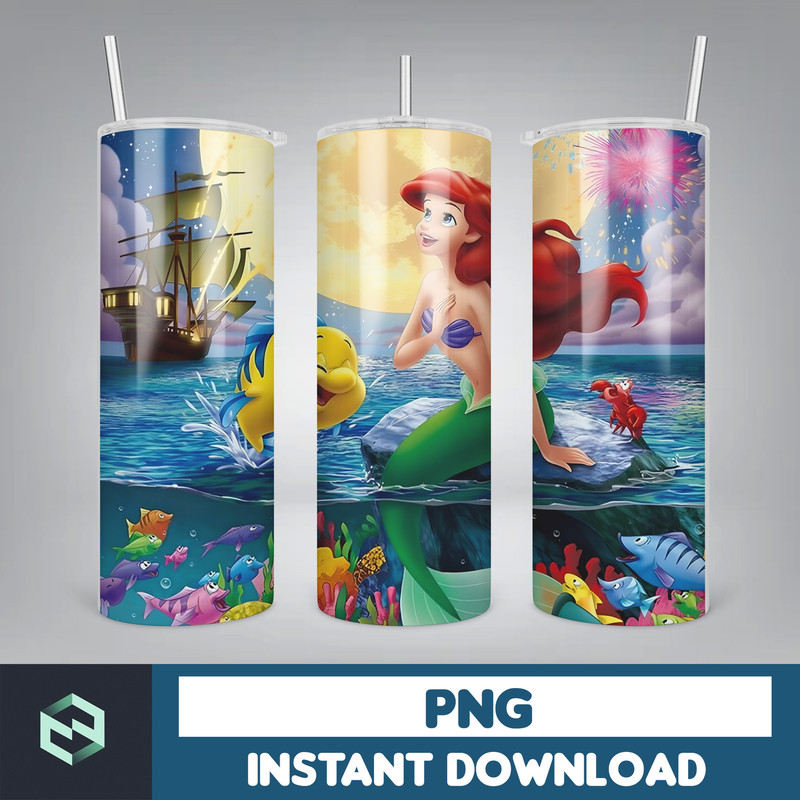 Princess Tumbler Wrap, Princess Sublimation Designs, 20 oz Princess Tumbler Designs, Cartoon Tumbler Wrap PNG (42).jpg
