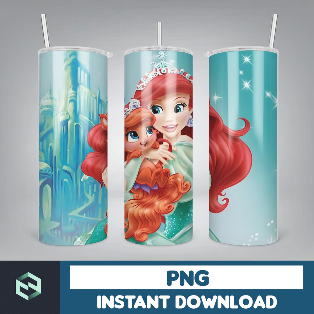 Princess Tumbler Wrap, Princess Sublimation Designs, 20 oz Princess Tumbler Designs, Cartoon Tumbler Wrap PNG (43).jpg
