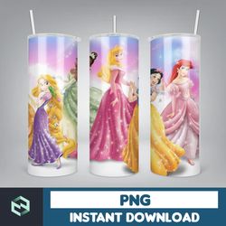 princess tumbler wrap, princess sublimation designs, 20 oz princess tumbler designs, cartoon tumbler wrap png (76)