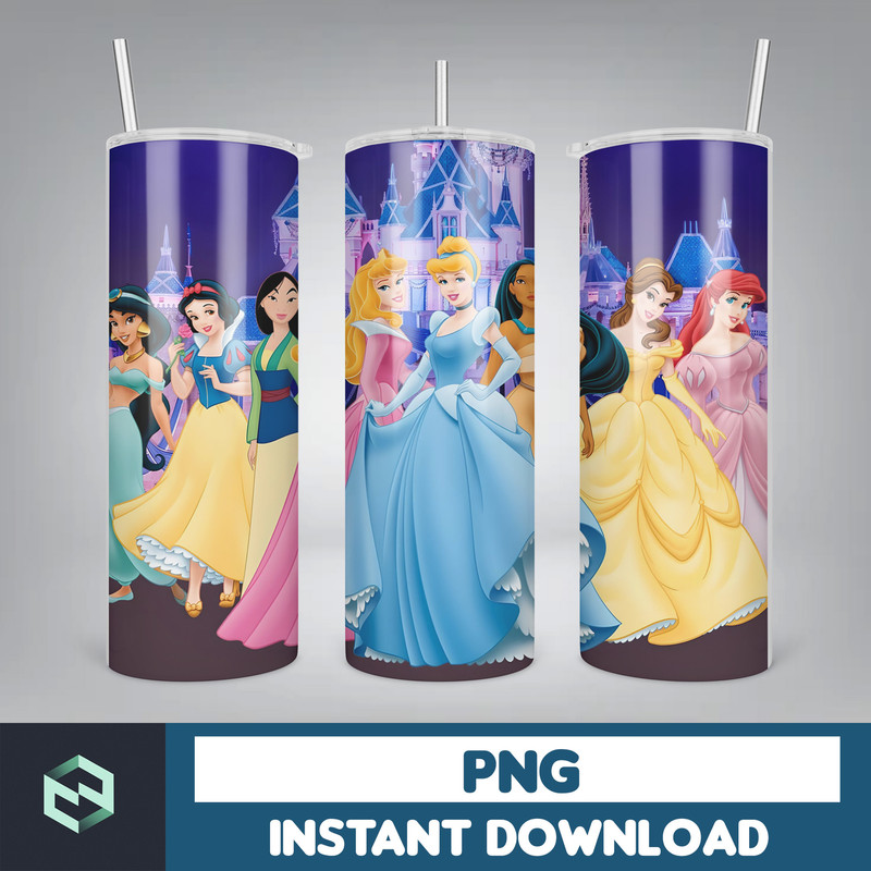 Princess Tumbler Wrap, Princess Sublimation Designs, 20 oz Princess Tumbler Designs, Cartoon Tumbler Wrap PNG (80).jpg