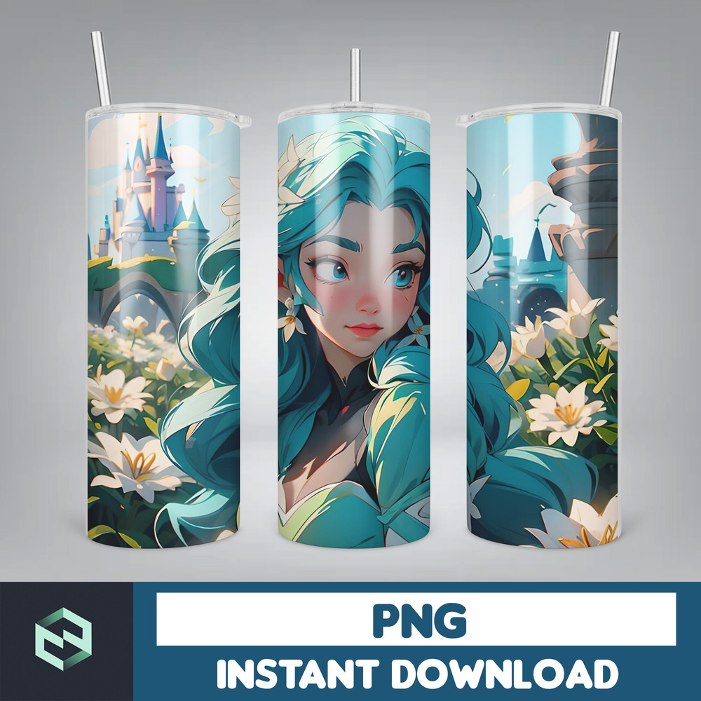 Princess Tumbler Wrap, Princess Sublimation Designs, 20 oz Princess Tumbler Designs, Cartoon Tumbler Wrap PNG (88).jpg