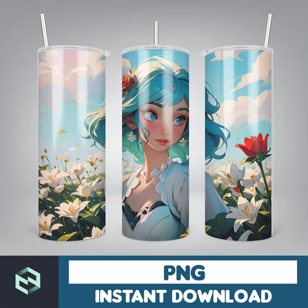 Princess Tumbler Wrap, Princess Sublimation Designs, 20 oz Princess Tumbler Designs, Cartoon Tumbler Wrap PNG (90).jpg