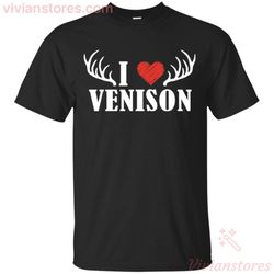 deer hunter hunting love venison t-shirt