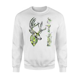 deer hunting &8211 gift for hunter nqs120 &8211 standard fleece sweatshirt
