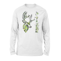 deer hunting &8211 gift for hunter nqs120 &8211 standard long sleeve