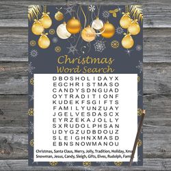 Christmas party games,Christmas Word Search Game Printable,Golden christmas toys Christmas Trivia Game Cards