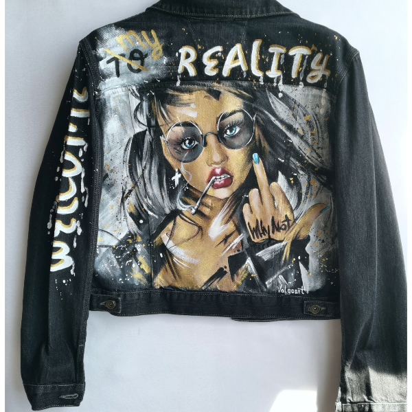 custom jean jacket, hand painted, women clothing, girl art, wearable art .jpg