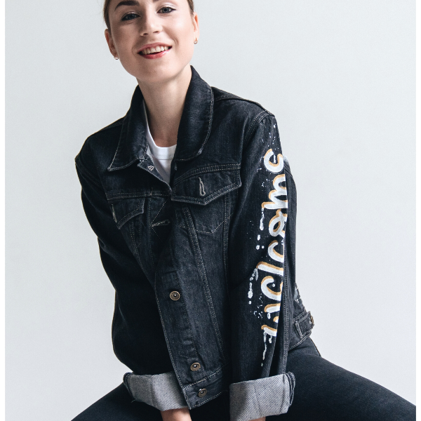 custom jean jacket, hand painted, women clothing, girl art, wearable art 3.jpg