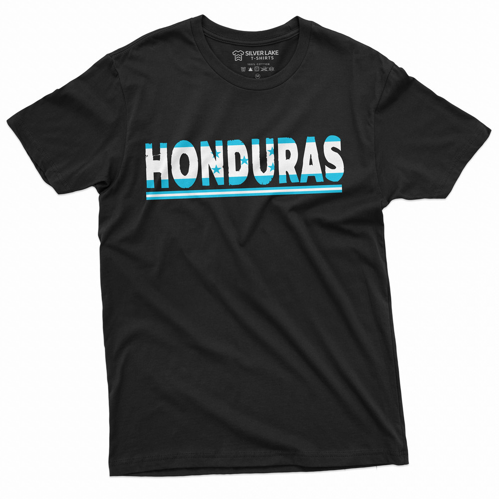 Men's Honduras T-shirt República de Honduras Flag Coat of Arms Tee Patriotic National Independence Womens Mom dad gifts Tee.jpg