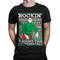 Rockin Around The Xmas Tree Merry Christmas The Rock Johnson Punny Festive Happy Holidays Singing Xmas Carols Men's T-shirt OSF-0129.jpg