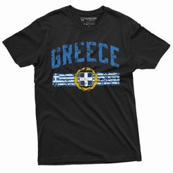 mens green t-shirt greek flag coat of arms patriotic tee hellenic republic hellada independence day patriotic tee