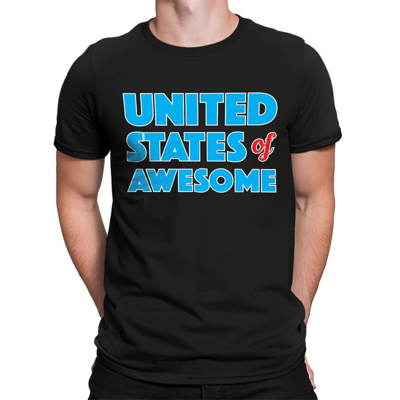 United States Of Awesome Independence Day July Fourth Celebrating Freedom Summertime BBQ Lake Day Tanning Fireworks Men's T-shirt SF-0572.jpg
