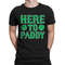 Here To Paddy Leaf Clovers Shamrocks Bar Hopping Drinking Beer Taking Shots Leprechaun Gold Wearing Green Shenanigans Men's T-shirt SF-0473.jpg