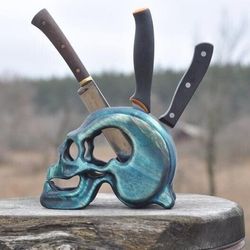 Skull Multifunctional Kitchen Knife Shelf Supplies