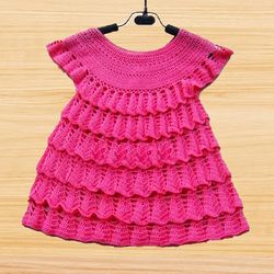 A Crochet Baby Dress pdf pattern