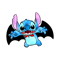Stitch Horror Halloween, disney stitch png, halloween png, Disneyland Halloween Png, Stitch Halloween Png, bat.png