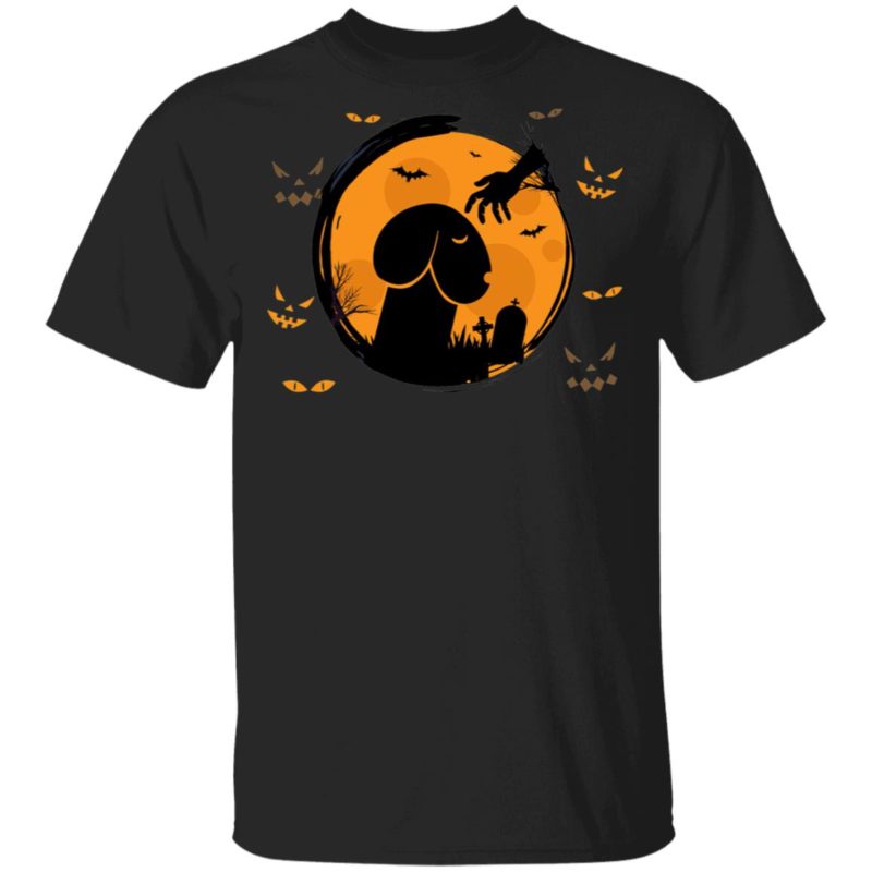 Dickhead Dog In The Night Of Halloween T-Shirt.jpg