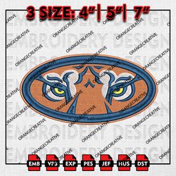 Auburn Tigers Logo Embroidery file, NCAA Embroidery Design, Auburn Tigers Machine Embroidery, NCAA